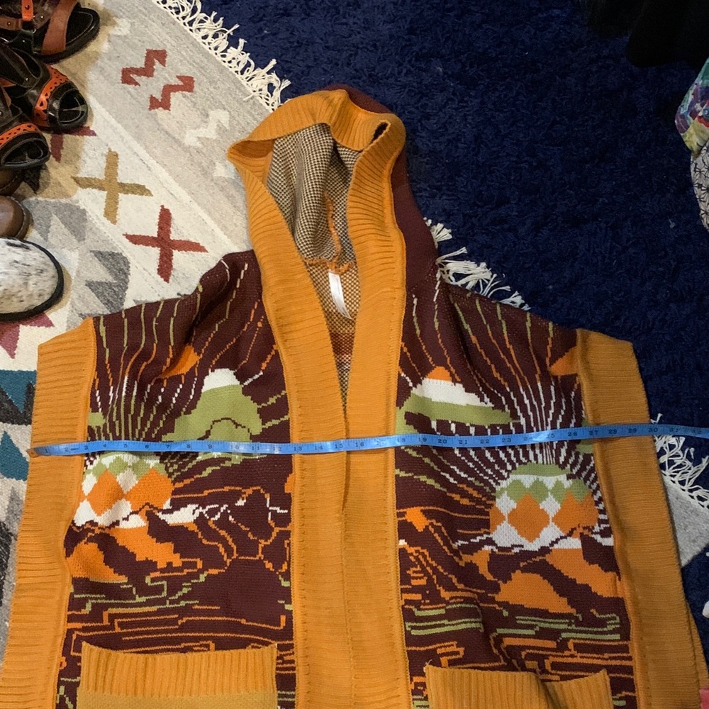 Colorful Open Front Cardigan - Picture 6 of 7